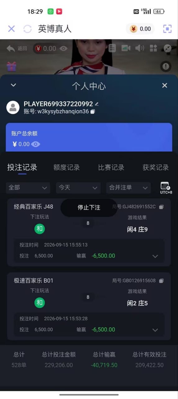 英博体育平台，账号无缘无故被盗，下注闲对和大额投注